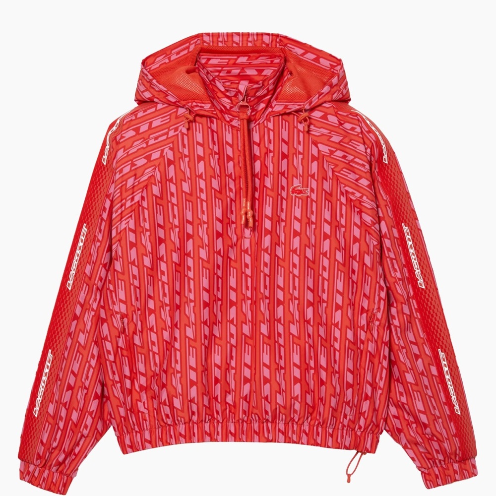 Lacoste Printed Hooded Track Jacket